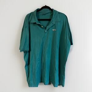 Patagonia Polo Men’s 3X Teal Fish Logo Big & Tall Cotton Trout Fitz Roy